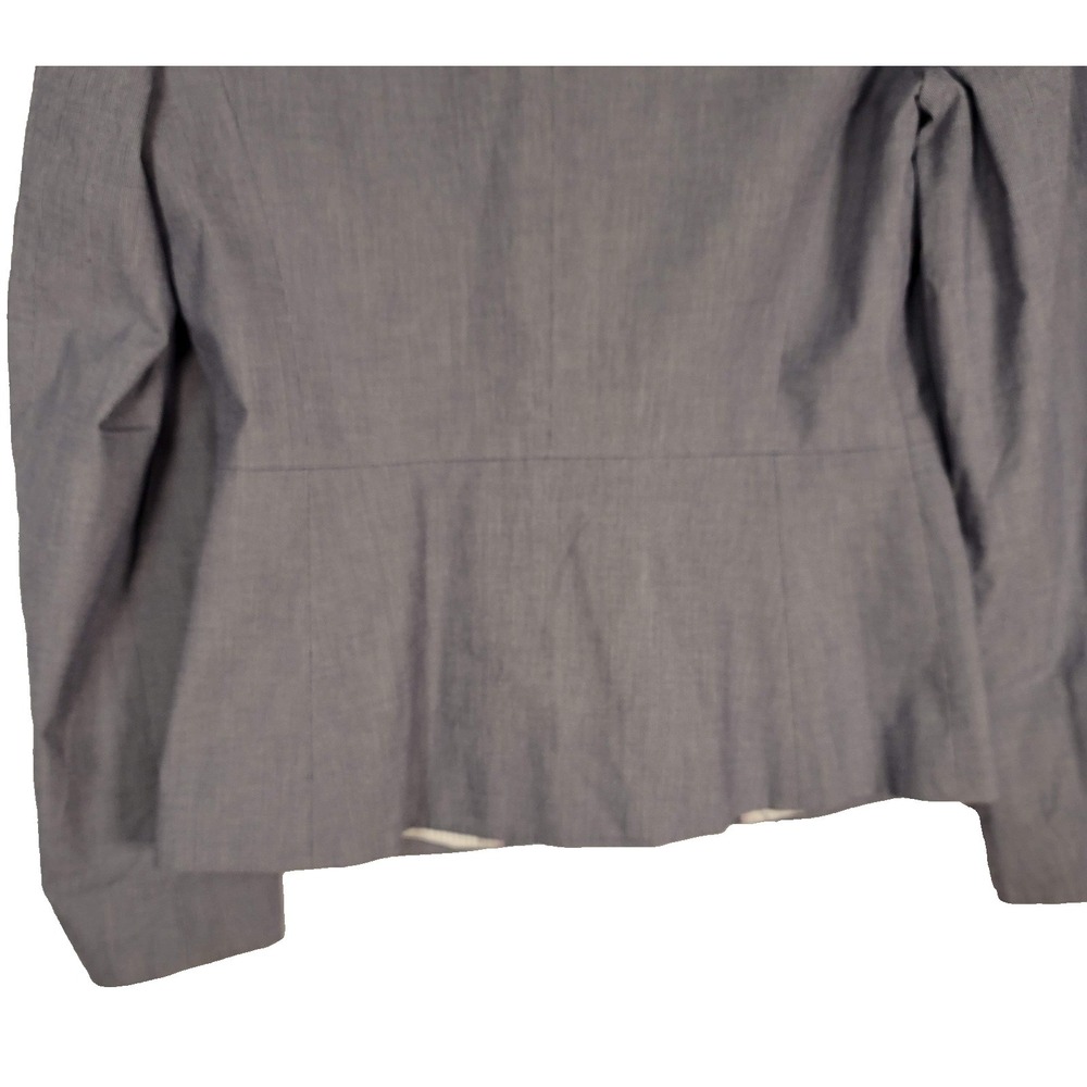 Banana Republic Blazer Jacket Womens 8 Gray Stretch Tailored One Button Office‎ - Picture 5 of 11